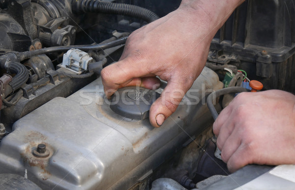 Pétrolières changement modernes voiture mécanicien ouverture [[stock_photo]] © simazoran