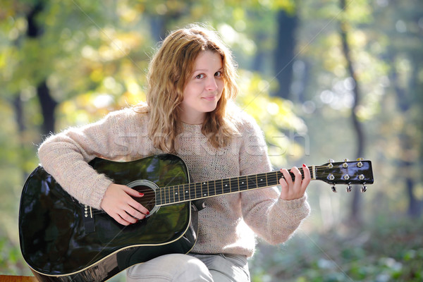 Stock photo: Guitar player