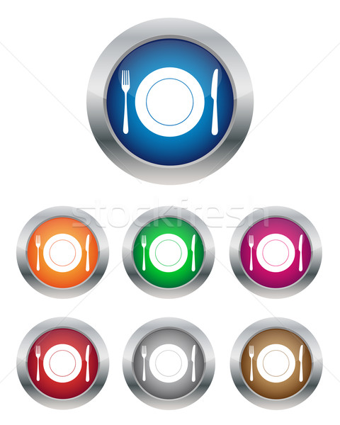 餐廳 按鈕 採集 顏色 業務 商業照片 © simo988