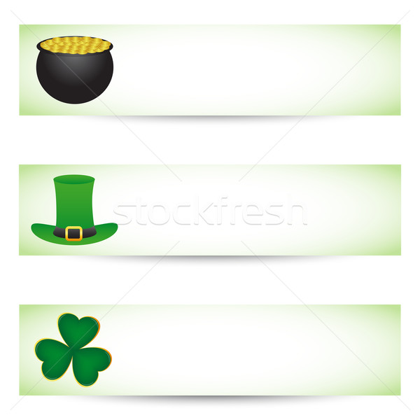 Stock photo: St. patrick's day banners