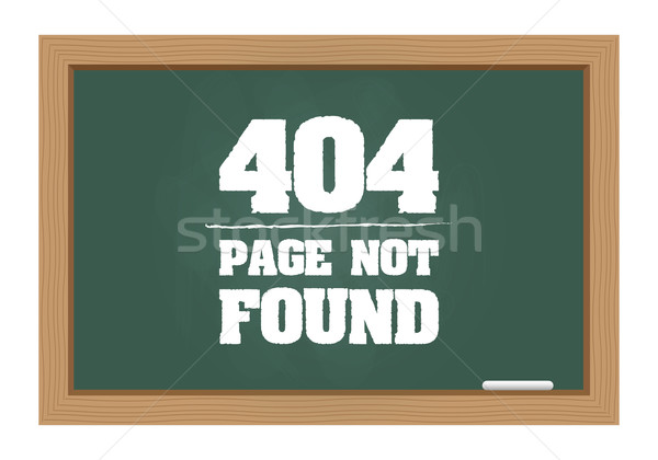 404 error message on chalkboard Stock photo © simo988