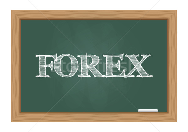 Stock fotó: Forex · szöveg · tábla · rajzolt · fa · iskola