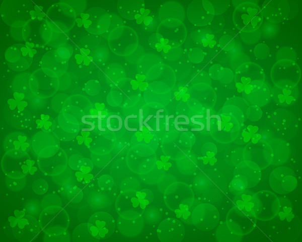 Abstract St Patrick's Day ingericht bokeh lichten blad Stockfoto © simo988