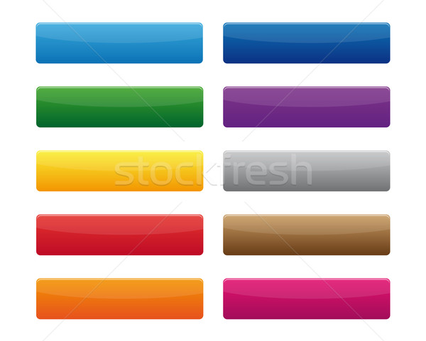Knoppen collectie kleuren computer oranje Stockfoto © simo988