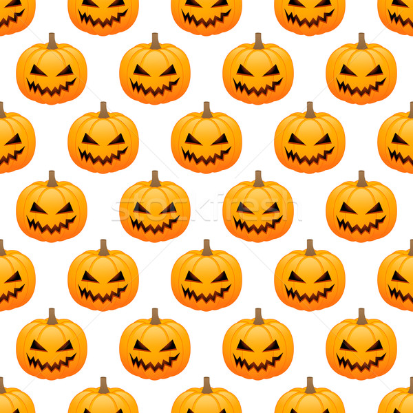 Halloween calabazas sin costura blanco fiesta Foto stock © simo988