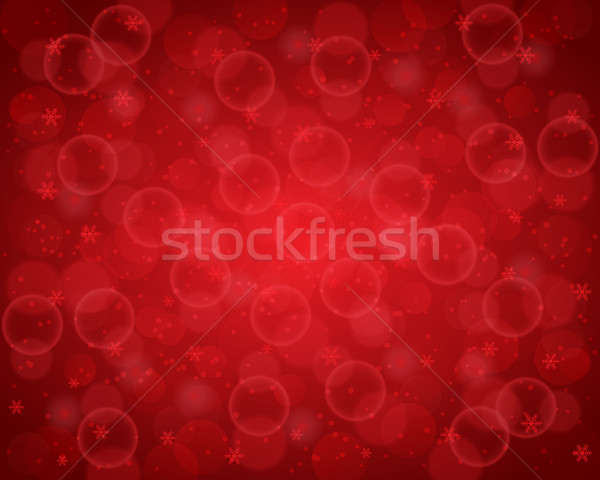 Resumen Navidad decorativo rojo bokeh luces Foto stock © simo988