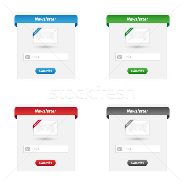 информационный бюллетень различный цветами знак веб зеленый Сток-фото © simo988