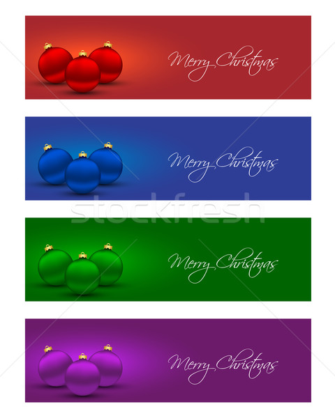 [[stock_photo]]: Noël · bannières · couleurs · heureux · fond