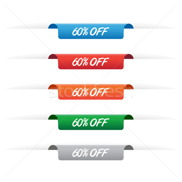 60% off paper tag labels Stock photo © simo988