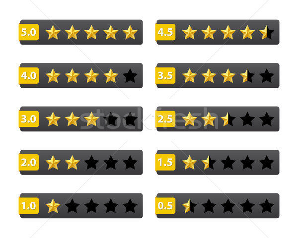 Rating stars buttons Stock photo © simo988