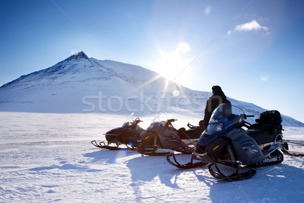 Snomobile Adventure Stock photo © SimpleFoto
