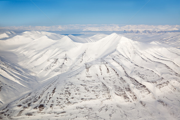 Montanha alcance neve coberto céu natureza Foto stock © SimpleFoto