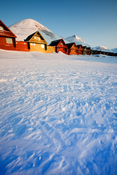 Longyearbyen Sunset Stock photo © SimpleFoto
