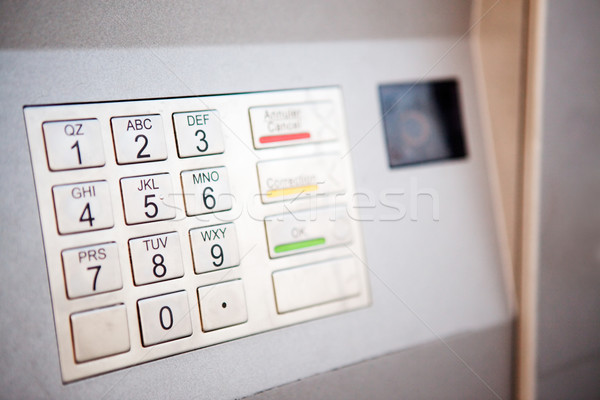 Banka makine detay açık sığ Stok fotoğraf © SimpleFoto