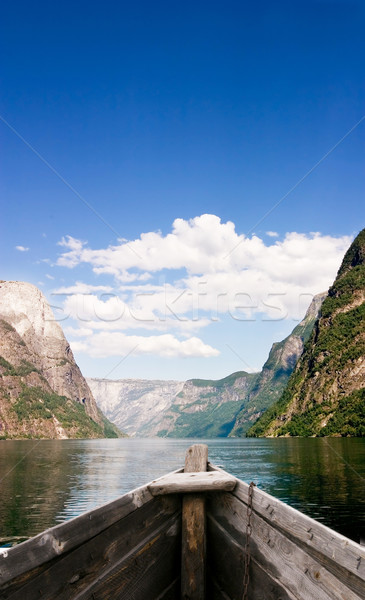Boat on Fjord Stock photo © SimpleFoto