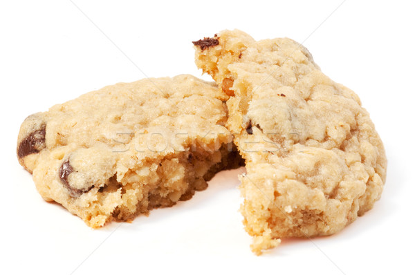 Czekolady chip cookie odizolowany biały hot Zdjęcia stock © SimpleFoto