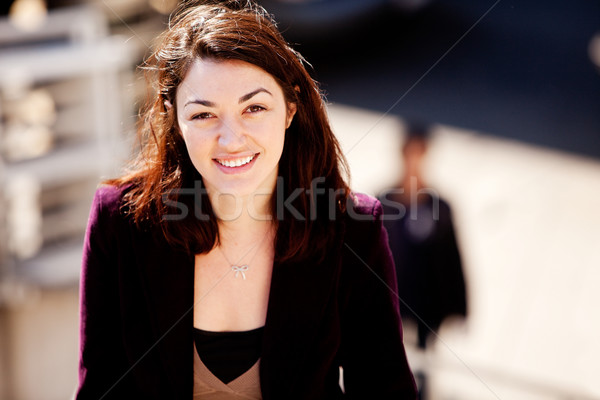 Candid Woman Portrait Stock photo © SimpleFoto