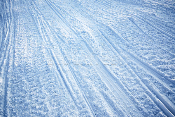 Snowmobile Track Texture Stock photo © SimpleFoto
