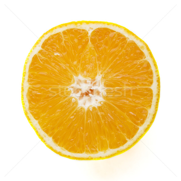 Foto stock: Rodaja · de · naranja · detalle · naranja · mitad · alimentos