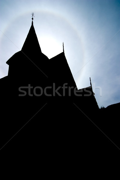 Church Steeple Silhuette Stock photo © SimpleFoto