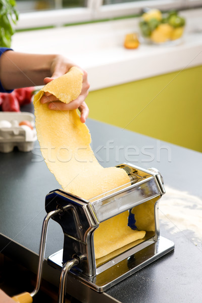 Pasta Making Detail Stock photo © SimpleFoto