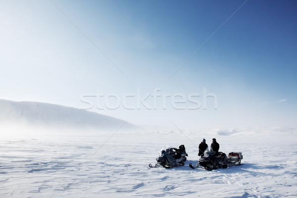 Snowmobile Winter Landscape Stock photo © SimpleFoto
