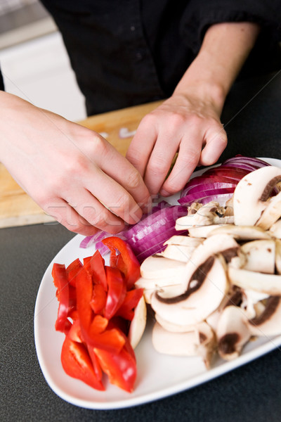 Preparing a Vegetable Plate Stock photo © SimpleFoto