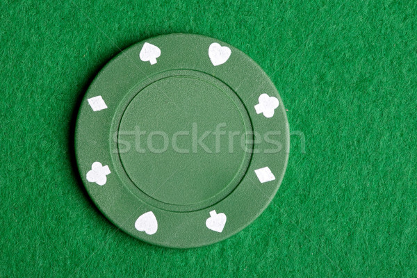 Green Poker Chip Stock photo © SimpleFoto