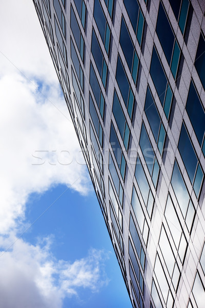 Stockfoto: Kantoorgebouw · abstract · stijl · afbeelding · hoog · hemel