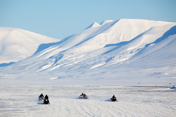 Snowmobile in Svalbard Stock photo © SimpleFoto