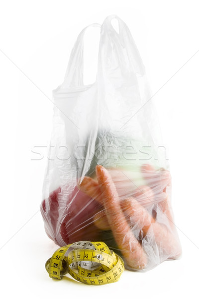Saine choix légumes plastique épicerie sac [[stock_photo]] © SimpleFoto