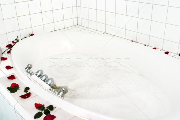Fürdő fürdőkád repülőgép kád gyógyít víz Stock fotó © SimpleFoto