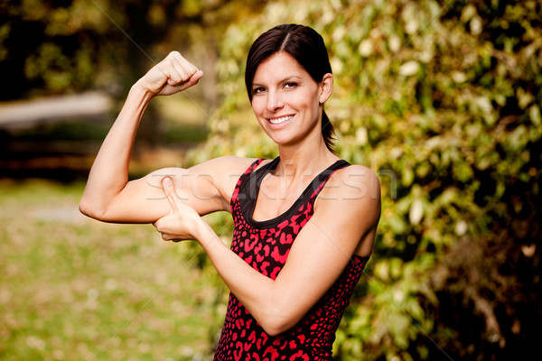Muscle Woman Stock photo © SimpleFoto