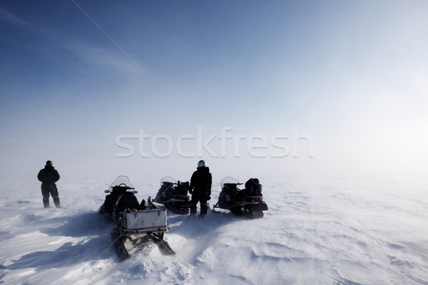 Blowing Snow Landscape Stock photo © SimpleFoto