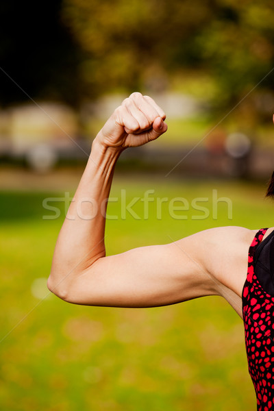 女 健康 行使 肌肉 公園 健康 商業照片 © SimpleFoto