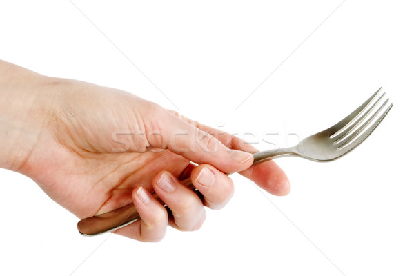 Fork in Hand Stock photo © SimpleFoto