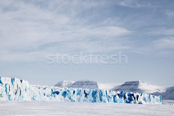 Gletscher Landschaft Winter Insel Natur Berg Stock foto © SimpleFoto