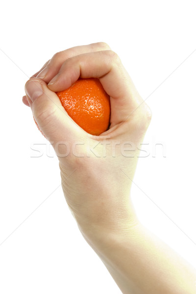 Orange in Hand Stock photo © SimpleFoto