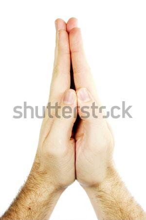 Praying Hands Isolated Stock photo © SimpleFoto