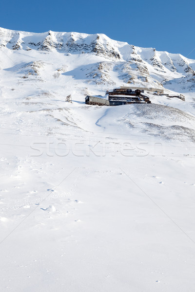 Foto stock: Carvão · mina · lado · montanha · natureza · neve