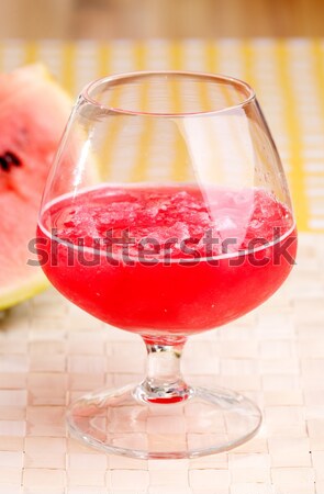 Watermeloen drinken Rood picknicktafel water partij Stockfoto © SimpleFoto