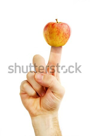 Apple Finger Stock photo © SimpleFoto