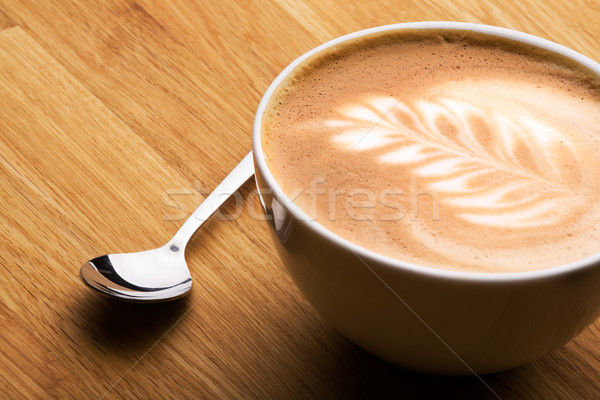 Cafe ciotola foglia arte Cup pattern Foto d'archivio © SimpleFoto