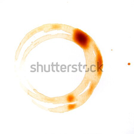 Stock photo: Wet Coffee Stain