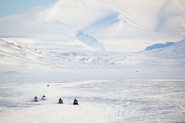 Snowmobile in Svalbard Stock photo © SimpleFoto