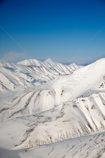 Neve montanha alcance coberto céu natureza Foto stock © SimpleFoto