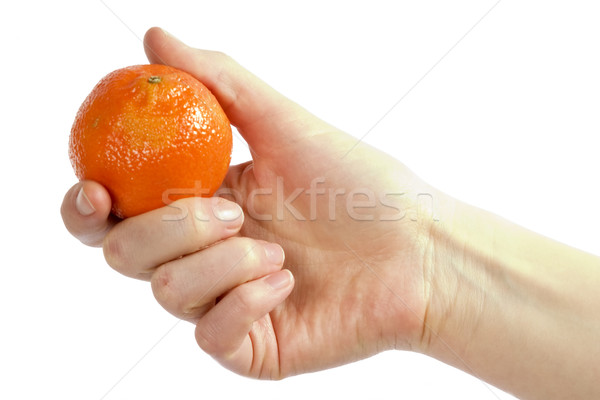 Orange in Hand Stock photo © SimpleFoto