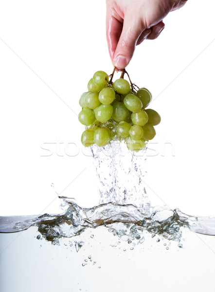 Molhado uvas fora água textura fundo Foto stock © SimpleFoto