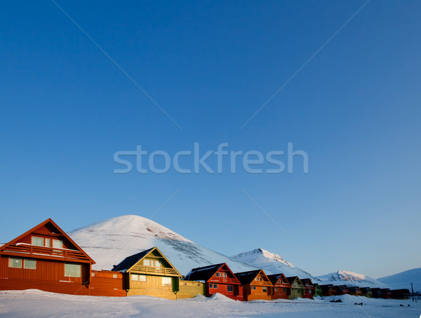 Longyearbyen Sunset Stock photo © SimpleFoto
