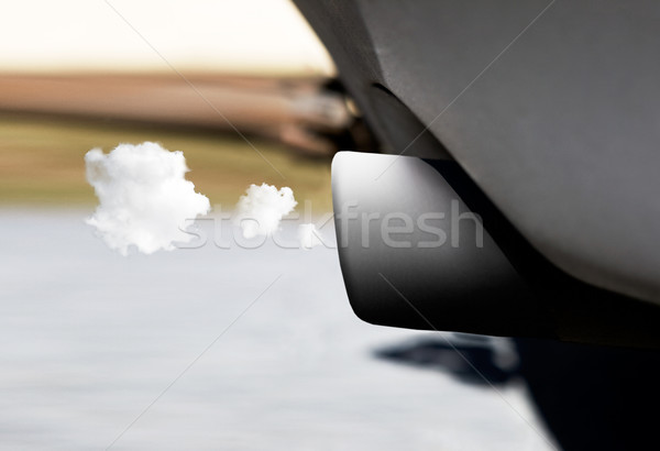 Limpio agotar coche cola tubería fuera Foto stock © SimpleFoto